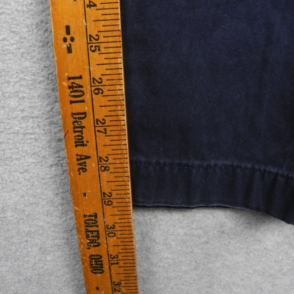 Banana Republic Emerson Chino Mens 33x34 Navy Blue Cotton Straight Leg Pants